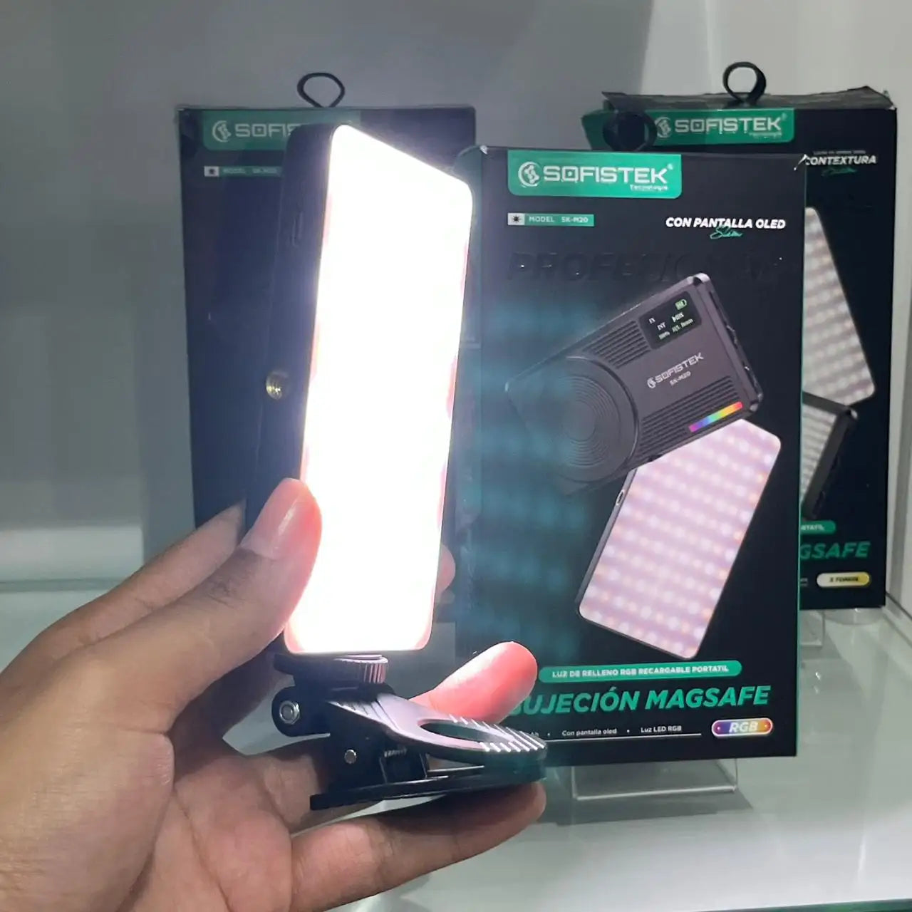 SUPER COMBO CREATIVO 🔥HOLDER DE LUZ + MICROFONO PROFESIONAL