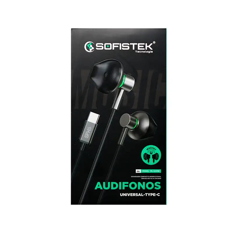Audifonos de Cable ML-SK096 - Entrada Tipo C