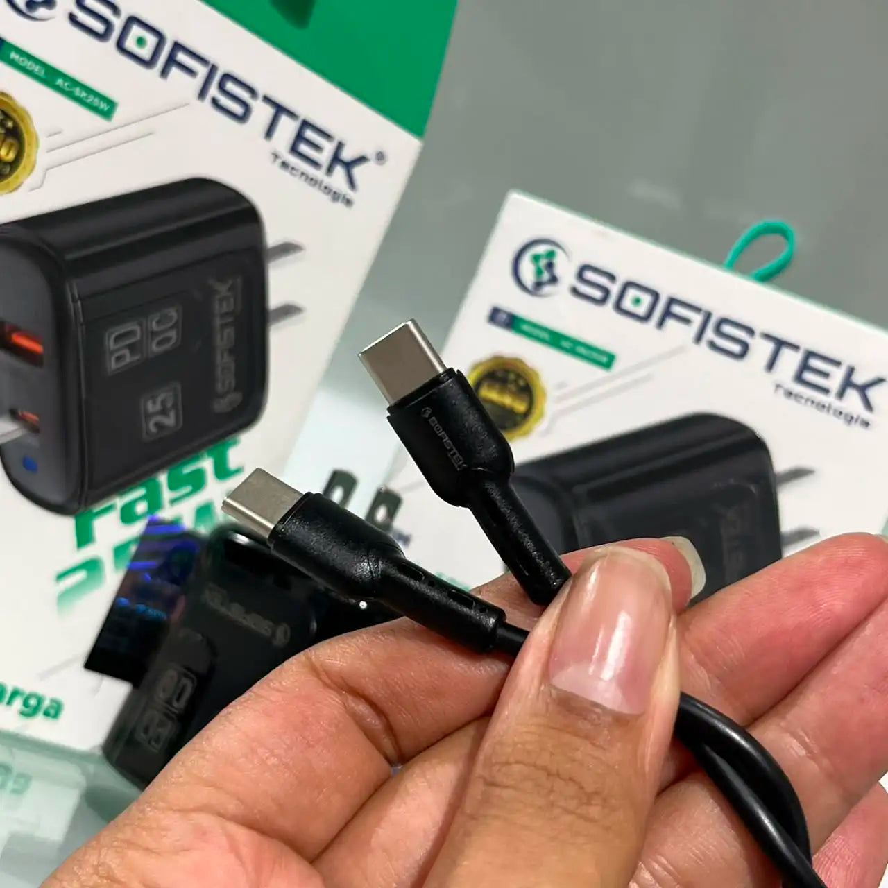 Cargador AC-SK25W TIPO C A TIPO C