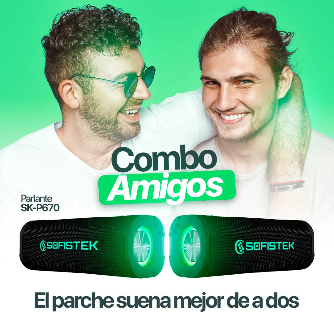 ¡Combo amigos! 2 (Dos) Parlantes portátiles SK-P670